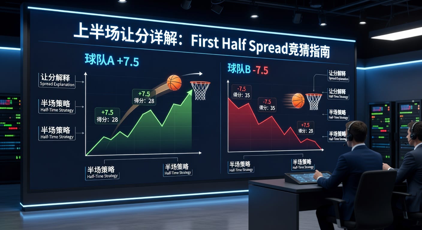 上半场让分 first half spread 实战解析｜大阳城15.cc正版安装