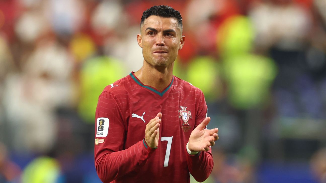C罗含泪告别最后一届世界杯 西班牙1-0淘汰葡萄牙